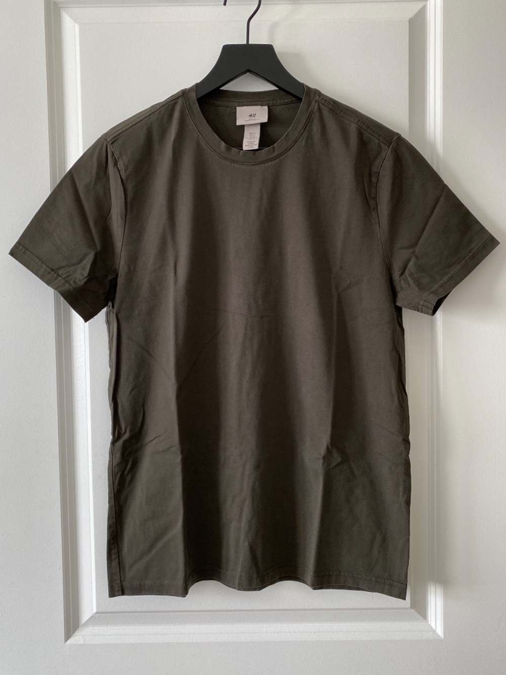 H&M slim fit coupe Etroite tshirt military green